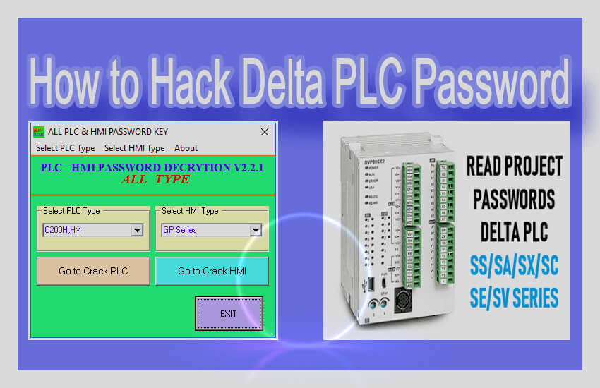 how to crack delta plc password